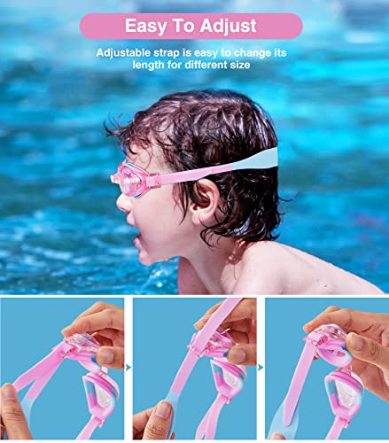 Aegend Kids Swim Goggles 2 Pack Swimming Goggles for Child and Teens (3-12)