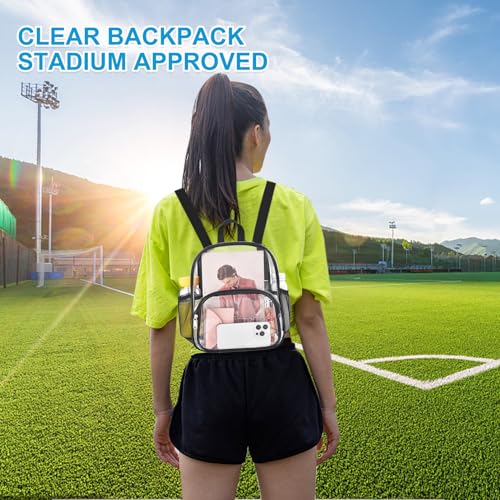 Busiuw Clear Backpack for Stadium Events 12x12x6 for Concert Sport Events Work Travel