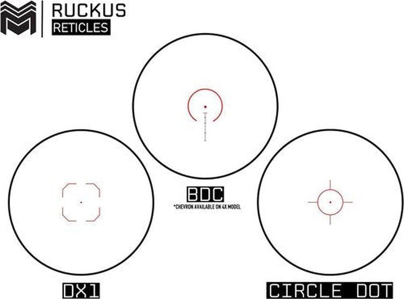 Monstrum Ruckus 3X Prism Scope with Shake Awake | DX1 Reticle