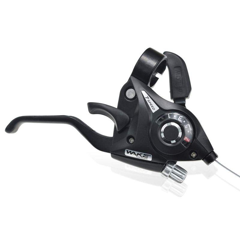 LITEONE Bicycle Brake Levers Shifter 3x7 21 Speed Shifter with Gear Indicator and V Brake Cable for Moutain Bike, Road Bike, MTB, BMX, Fixie Gear, Cycling