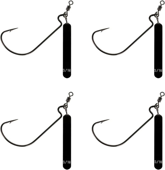 Tungsten Jika Rig for Bass Fishing - 97% Tungsten Fishing Jigs | 4 Pack