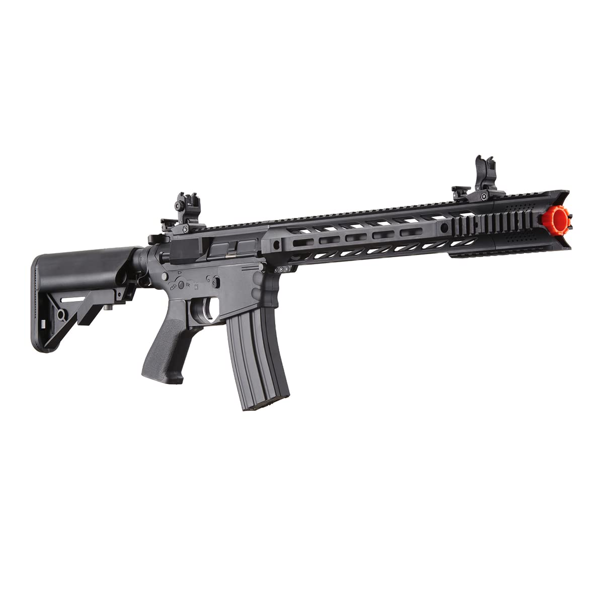 Lancer Tactical Gen 2 Durable Airsoft M4 SPR Interceptor AEG Polymer- Full/Semi-Auto, 1000 Rounds Bag of 0.20g BBS, Battery& Charger Included