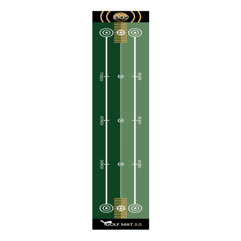 1 Piece Green Golf Mat, Size 19.69 Inch x 116 Inch, Portable Washable Non-Slip Putting Green Mat, Suitable for Home, Office, Outdoor Use, Party Team Building Activities.
