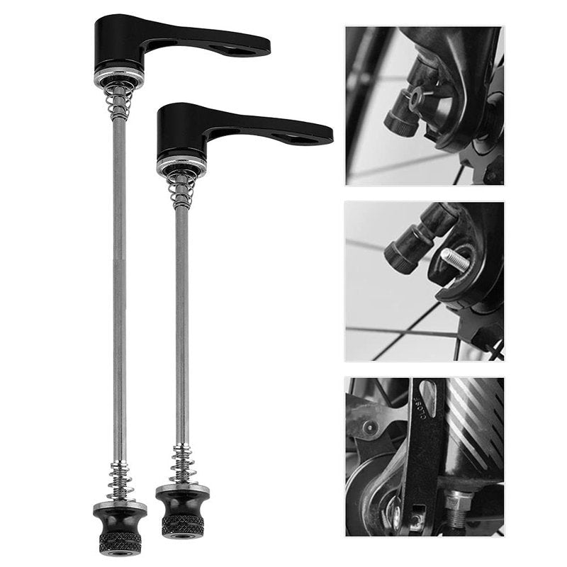 190mm Skewer, 1 Pair Aluminium Alloy Quick Release Skewers Axle Skewer 157MM 197MM for Road Black