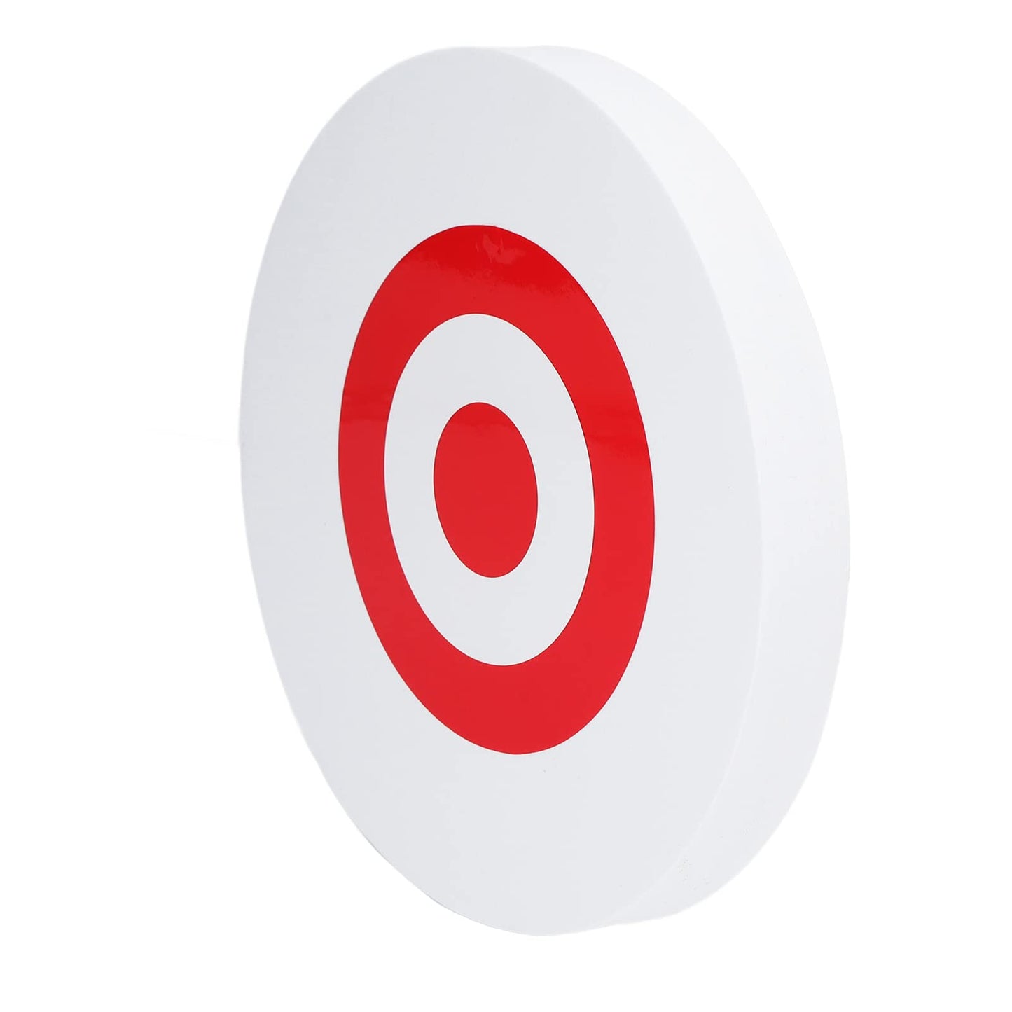 Foam Archery Target, High Density Round EVA Target for Indoor and Outdoor Practice, Sports Accessories for Backyard (White Red Target)