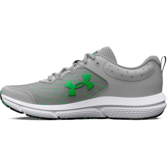 Under Armour Men's Charged Assert 10, (103) Mod Gray/Mod Gray/Green Screen, 15, US
