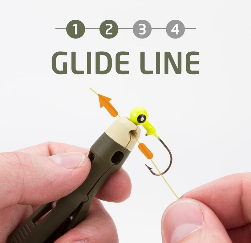 Fishing Knot Tying Tool - Easy Grip Line Threader & Clipper for Shaky Hands | Tackle Box Accessory