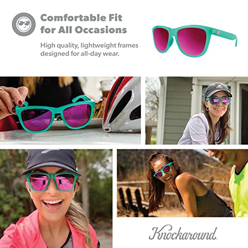 Knockaround Premiums Sport - Polarized Running Sunglasses for Women & Men - Impact Resistant Lenses & Full UV400 Protection