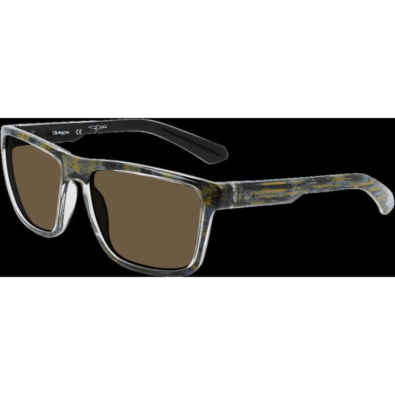 Dragon Men's Reed XL Sunglasses - Bryan Iguchi Frame | LL Smoke Lens