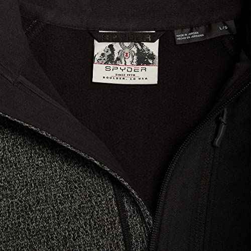 Spyder Men's Half Zip Sweater Gait Knit Pullover Jacket (as1, Alpha, xx_l, Regular, Regular, Gray)