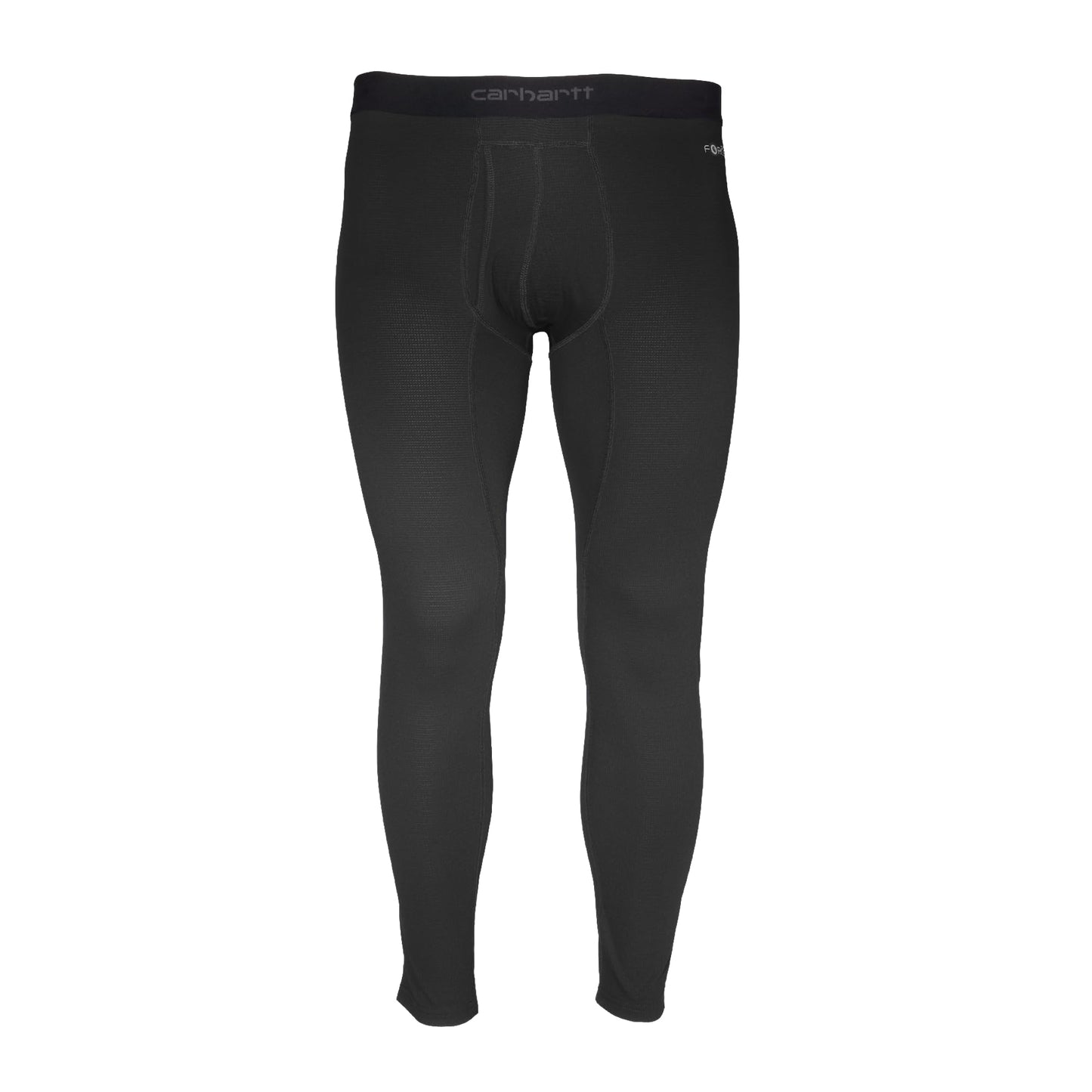 Carhartt Men's Force Midweight Waffle Base Layer Pant, Black, Large