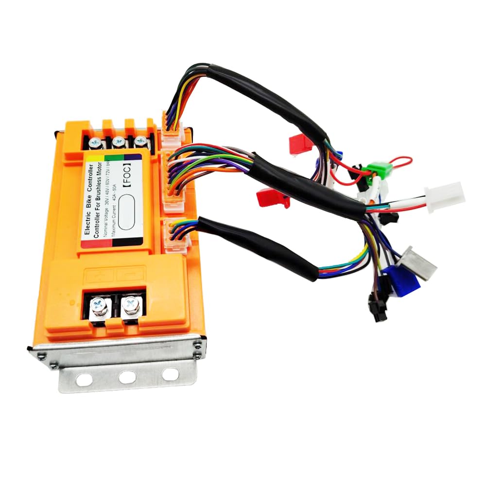 ChongXiao Intelligent Brushless Sine Controller 36V 48V 60V 72V 84V 2000W Maximum Current 50A Aluminium Alloy E-Bike Brushless Motor Controller for Electric Bicycle Scooter