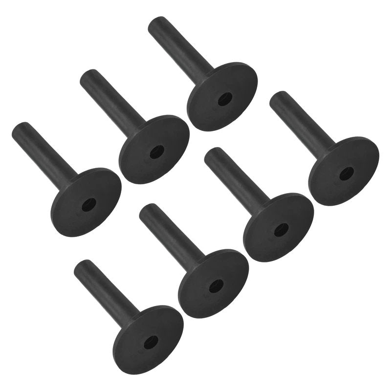 PATIKIL 3.4 Inch Rubber Golf Tee, 10 Pack Tall Training Driving Range Tee Stable Ball Holder for Outdoor Indoor Hitting Mat, Black