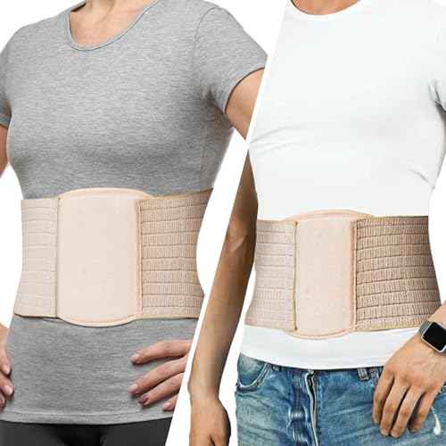 Umbilical Hernia Belt with Compression Pad - Abdominal Support for Men and Women, Ideal for Various Hernias and Post-Surgery Recovery