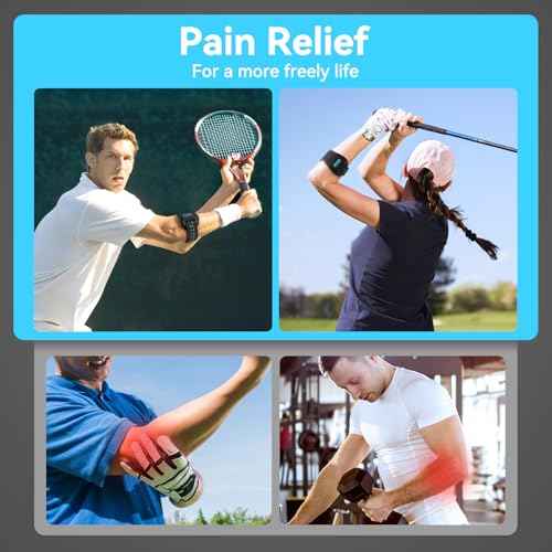 AGPTEK 3D Air Cushion Elbow Brace for Tendonitis and Tennis Elbow Pain Relief, Golfers Elbow Support Strap Counterforce Arm Band Epicondylitis Clasp with Compression Pad for Men & Women, 1 Pack