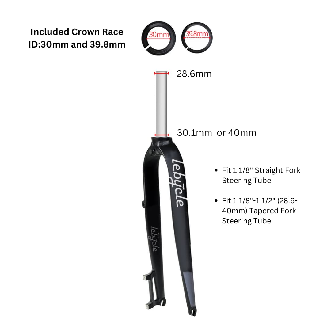 Juscycling 44/55mm Bike Headset, ZS44 / ZS55 (Zero Stack), with Sealed Bearings for Straight and Tapered Fork Steering Tube (Black)