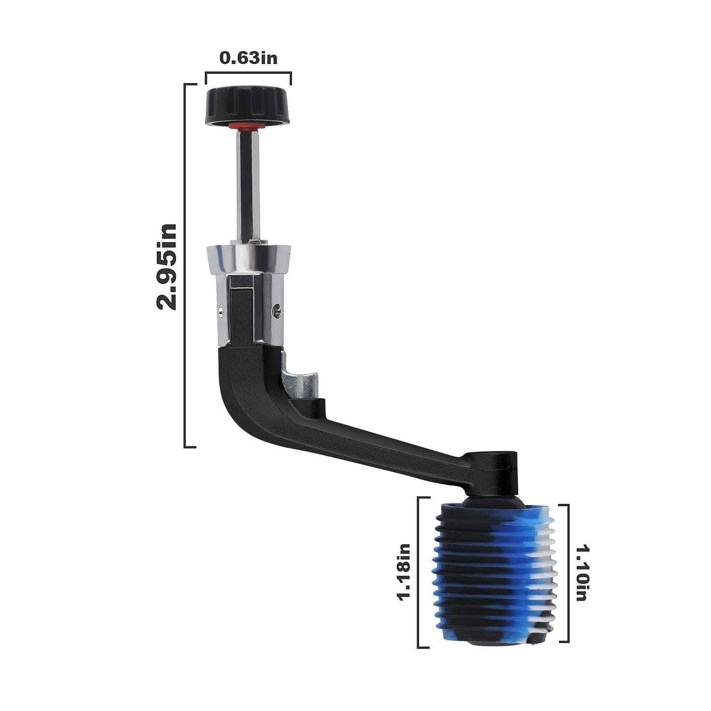 Fishing Reel Replacement Handle with Anti-Slip Knob Covers