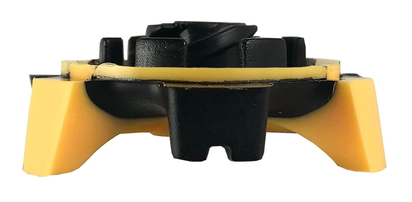 Champ unisex adult Fast Twist 3.0 Golf Cleats, Black/Yellow, Q-Lok US