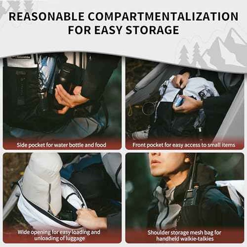 Naturehike Hiking Backpack, 30+5L Travel Backpack with Macromolecule Fabric, Hiking Daypack with AIR Backpack System for Women Men