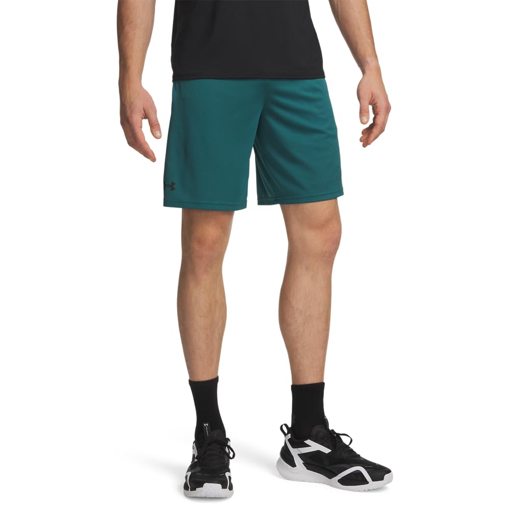 Under Armour Men's Tech Mesh Shorts, (338) Rack Green / / Black, Large