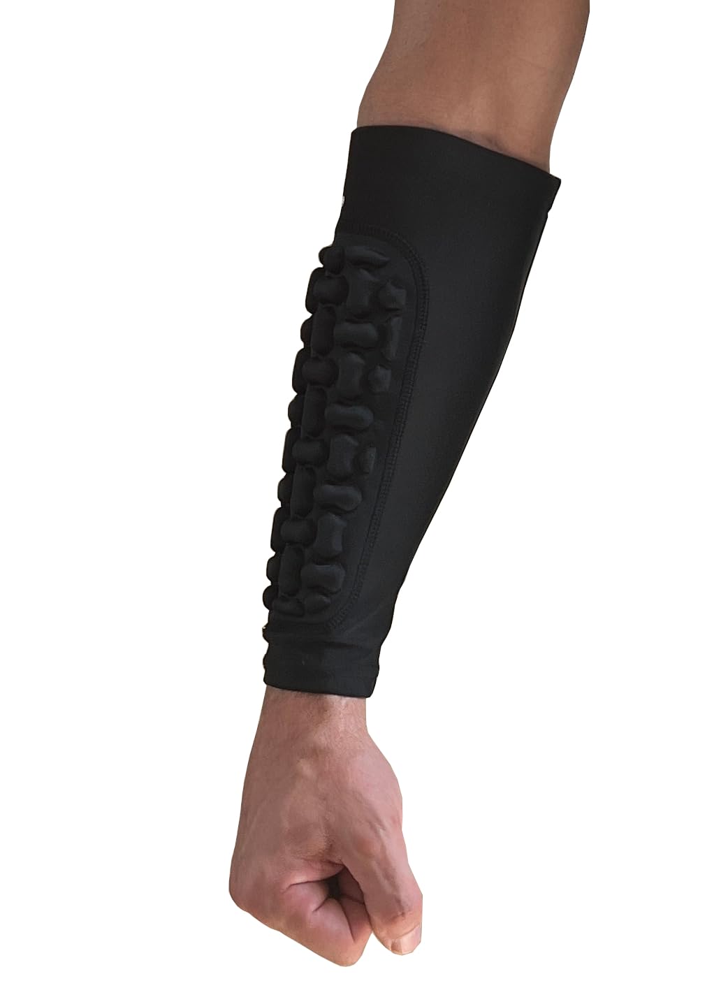 Sedroc Padded Arm Guards Forearm Protectors Ultra Thin Compression Sleeves with Pads (Black - Pair, Medium)