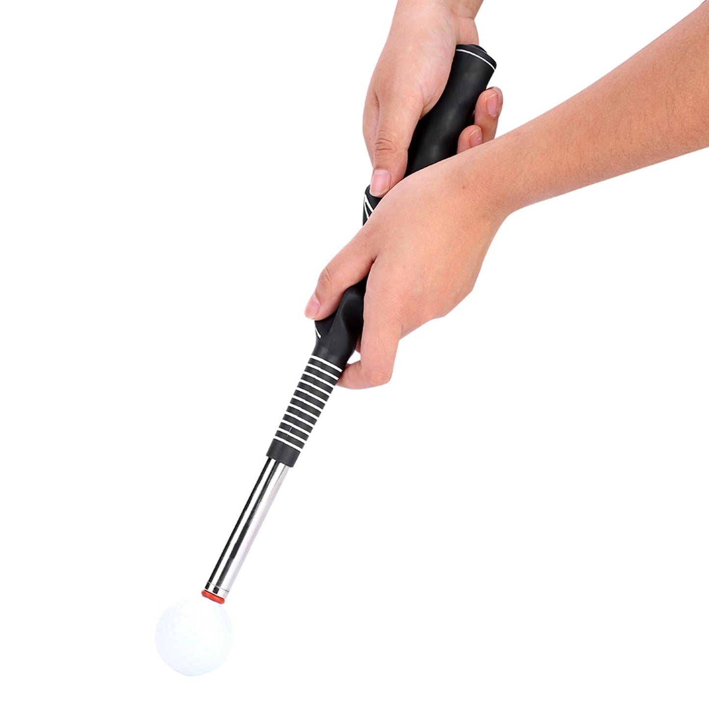 Retractable Golf Swing Training Aid, Swing Grip Trainer with Telescopic - Enhance Swing Control & Strength - for Beginners - Training Aid for Right & Left Handed Golfers