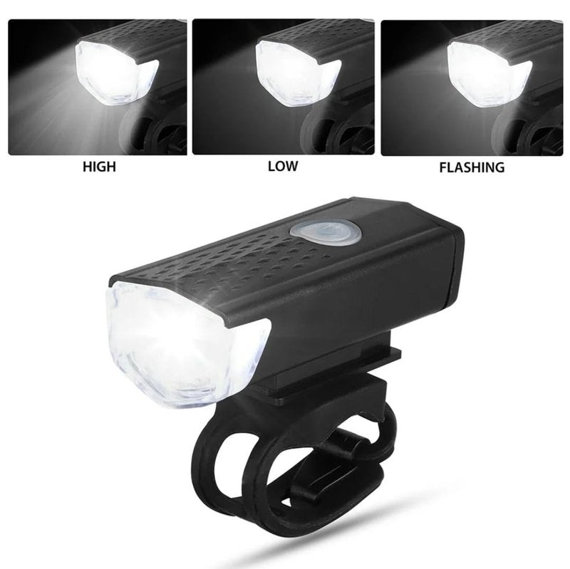 Ultra Bright Rechargeable Bike Light for Night Riding, Waterproof Durable LED Headlight and Taillight Set, Quick Install Clip for Road, Mountain and City Bikes, High Visibility Cycling Safety Light