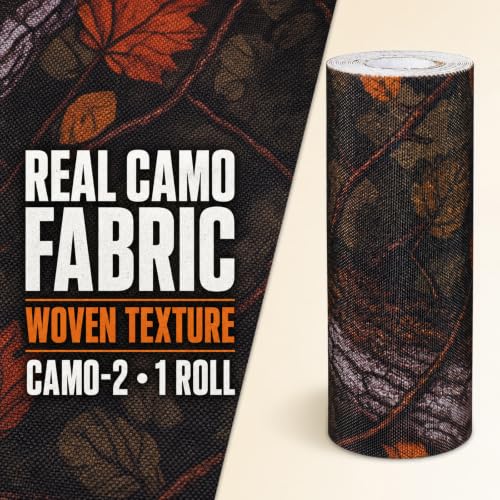 Camo-2 Hunting Blind Repair Tape 4-inch Wide Self-Adhesive Fabric Patch Kit