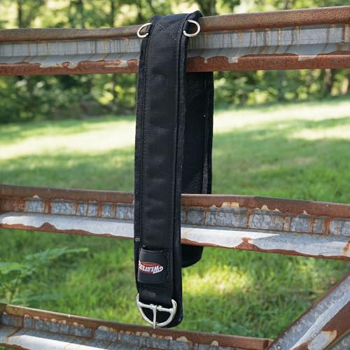 Weaver Leather Felt Lined Draft Horse Deluxe Super Cinch, Black, 50"