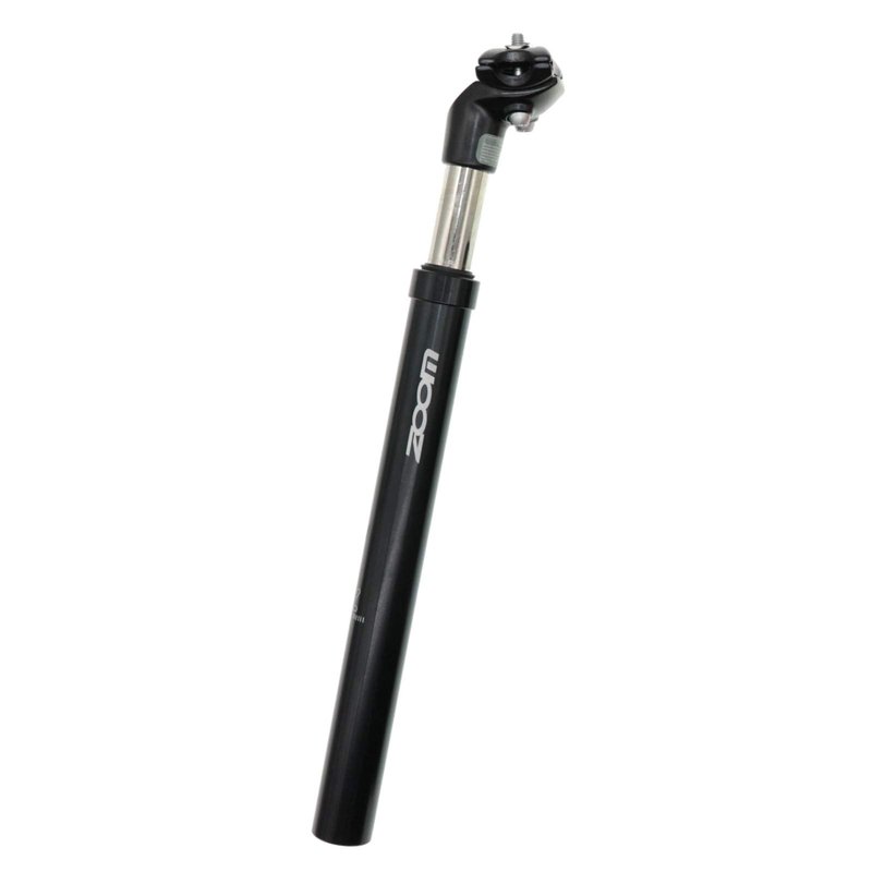 DJC Bike Suspension Seatpost Shock Absorber Damper Post 27.2 30.9 31.6 mm, Lightweight Aluminum Body(Black Head,27.2mm)