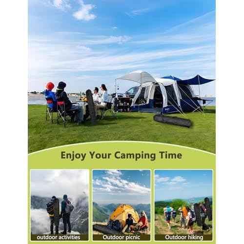 Heavy Duty 600D Oxford Folding Chair Replacement Bag fits GCI,Coleman for Camp Chairs - Large Mouth Camp Chair Storage Bag with Adjustable Shoulder Strap for Outdoor Travel Camping