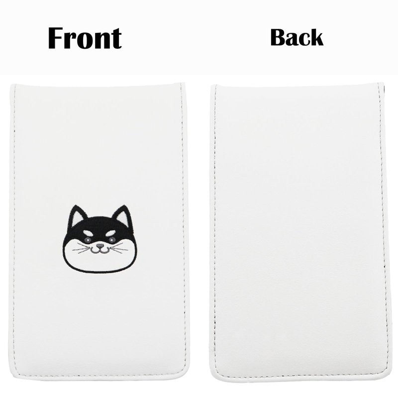 Gbourly Golf Scorecard Yardage Book Holder Cover PU Leather Funny Animals Golf Accessories Including a Pencil and Two Scorecards (Lucky Cat)
