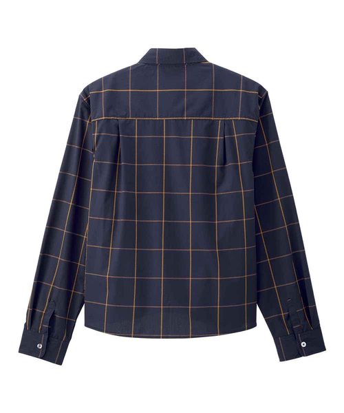 Men’s Self Dressing Magnetic Buttons Adaptive Plaid Dress Shirt - Shadow Plaid MED
