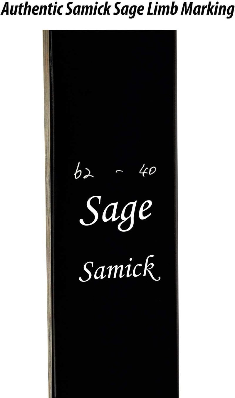 Samick Sage Recurve Bow Limbs - Durable Maple Fiberglass Takedown Replacements | 25-60 lbs for Archery Practice