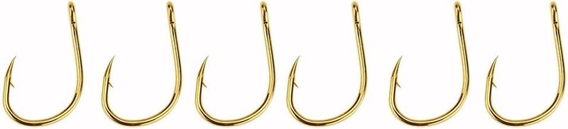 500pcs High-Carbon Steel Fish Hooks Kit - Saltwater & Freshwater | 10 Sizes, Black & Gold