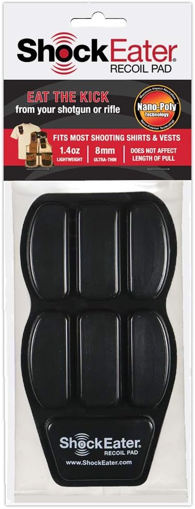 ShockEater Recoil Pad - Comfortable Gun Recoil Cushion for Enhanced Shooting Experience