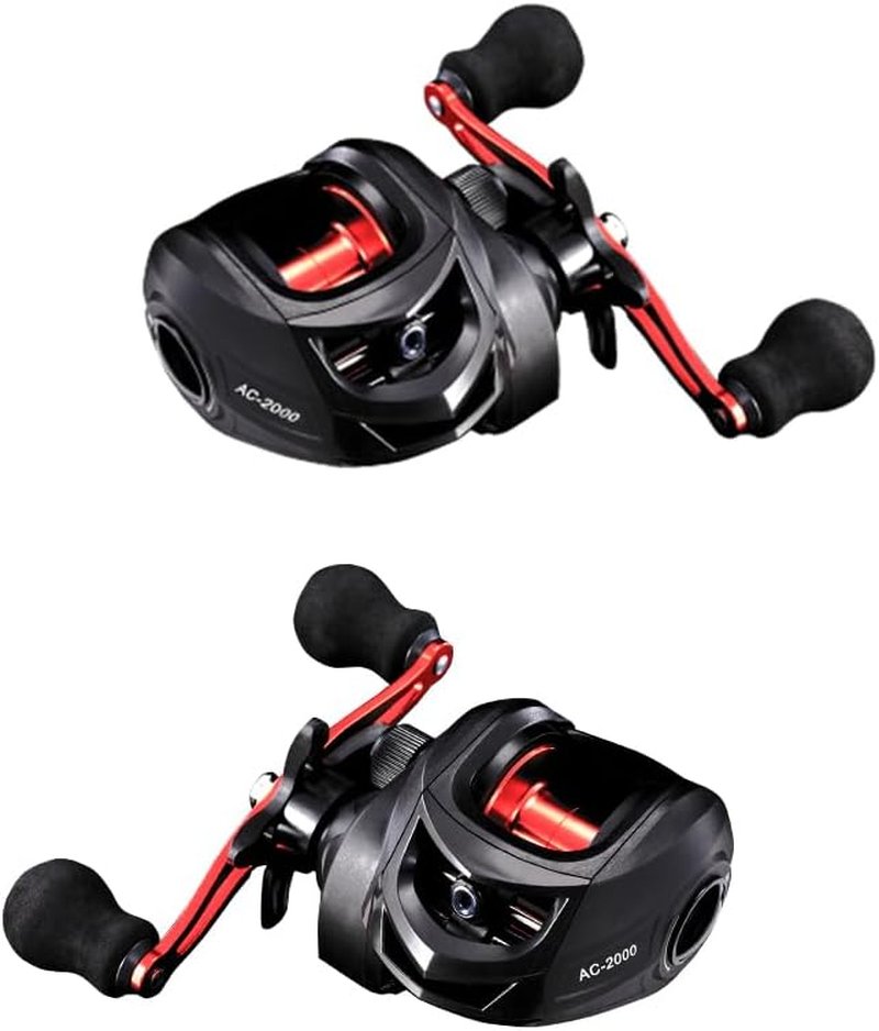 Baitcasting Fishing Reel - Lightweight Aluminum Spool, 17.6Lbs Max Drag | 6.3:1 Gear Ratio, Magnetic Braking System