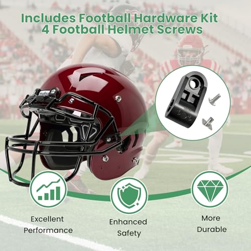 Football Helmet Facemask Repair Kit for Schutt, Riddell & More - 4 pcs