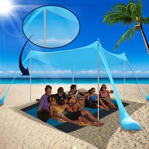 BOTINDO Tent Poles Replacement, Canopy Poles for Beach Accessories 6.5 Feet Beach Tent Canopy Extra Poles for Camping, Hiking, Backpacking, Parties, Fishing (4)