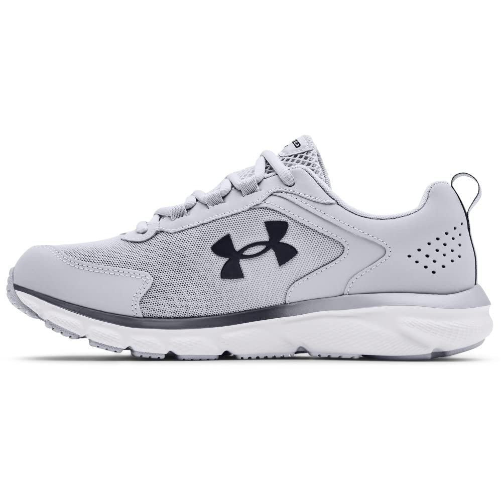 Under Armour Men's Charged Assert 9 Running Shoe, Mod Gray (101)/White, 10 X-Wide US
