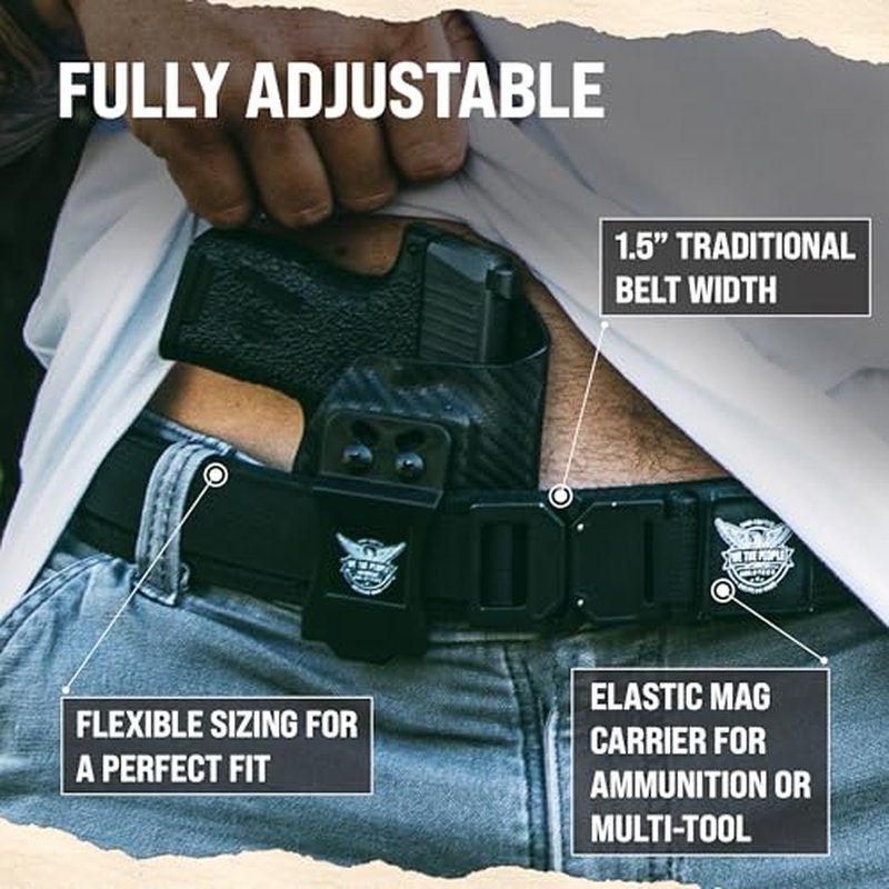 We The People Holsters - Tactical Gun Belt with Talon Buckle - Tactical Gun Belt for Concealed Carry