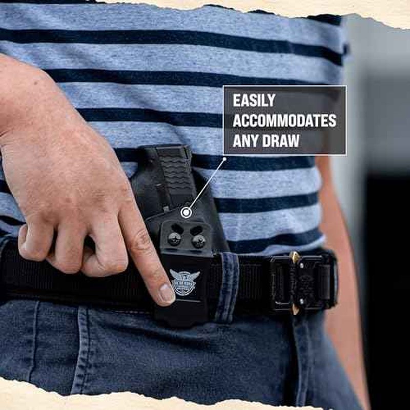 We The People Holsters - Carbon Fiber - Right Hand - IWB Holster Compatible with Springfield XD-M 3.8" Compact 9MM/.40SW