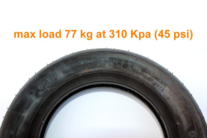 10x2.50 Pneumatic CST Tire and Tube 10 Inch Scooter Wheel Tyre CST Scooter Outer Tire and Inner Tube（outer tire
