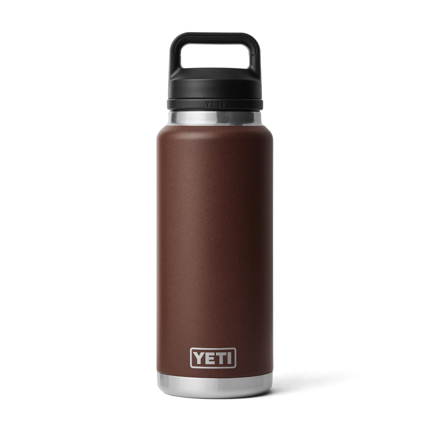 YETI Rambler 36 oz Bottle, Vacuum Insulated, Stainless Steel with Chug Cap, Wetlands Brown