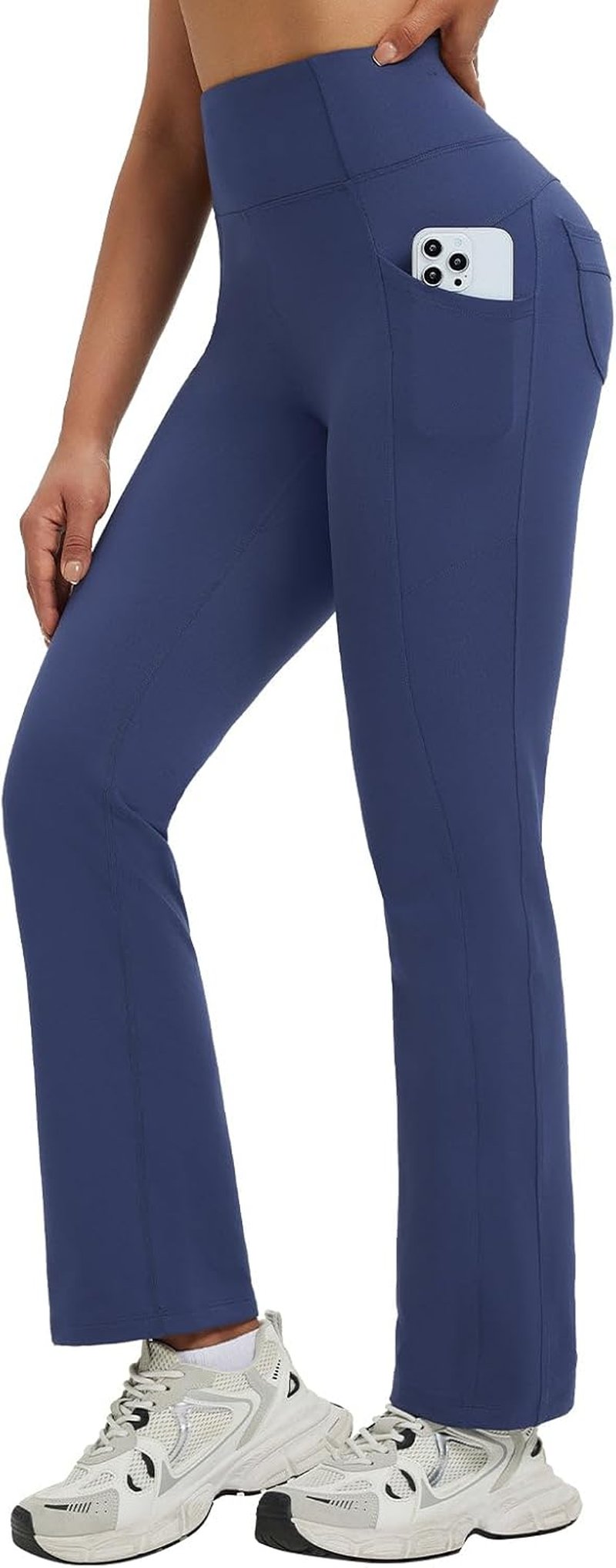 Baleaf Women's Thermal Yoga Pants - Fleece Lined, Water Resistant, Bootcut Flare | Winter Warmth & Pockets