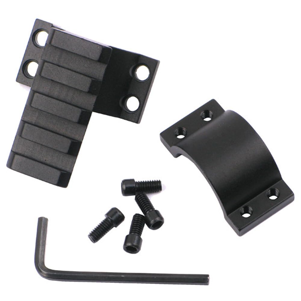 Calitte 25mm Telescope Clamp Holder Flashlight Mount with Stainless Steel Screws