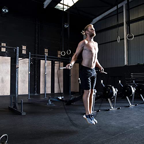 𝐒𝐩𝐞𝐞𝐝 𝐉𝐮𝐦𝐩 𝐑𝐨𝐩𝐞 𝐟𝐨𝐫 𝐅𝐢𝐭𝐧𝐞𝐬𝐬 - Skipping Rope for Women Men Exercise with Adjustable Length Jumping Rope and Alloy & Silicone Handles Suitable for Workout Boxing Home Gym