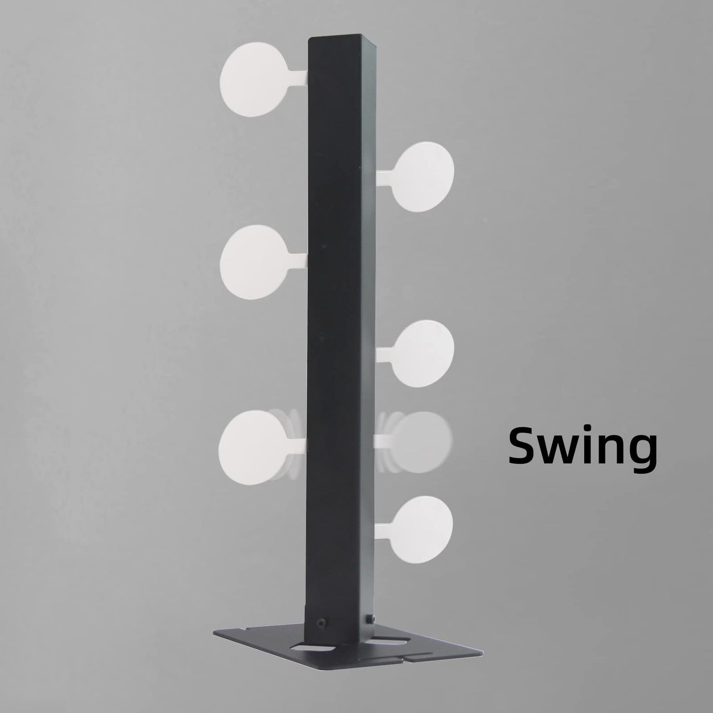 Atflbox The Metal Swing Shooting Target Stand with 6 Steel Plates for Airsoft BB Guns Practise (Dueling Tree)