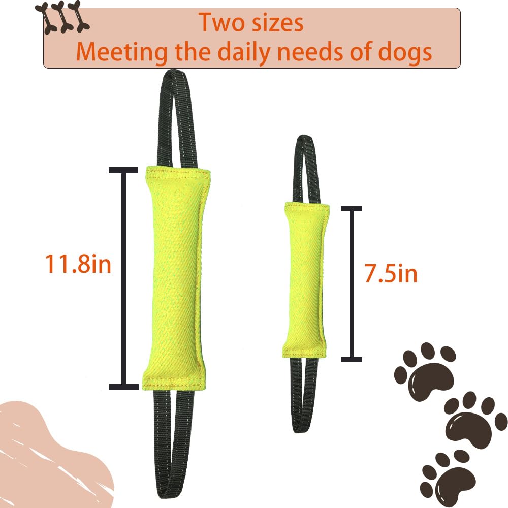 Clysoru tug Toy for Dogs Tug of War Dog Puppy Bite with 2 Strong Handles Made Durable Tear Resistant Stitches