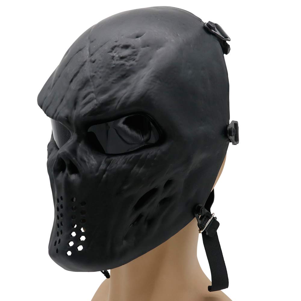 PuddingStation Full Face Airsoft Mask, for Masquerade Halloween Cosplay, Movie Props and Other Outdoor Activities